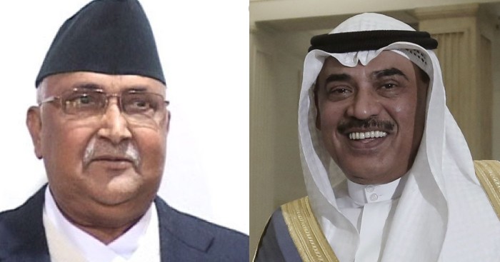 pm-oli-expresses-concern-about-state-of-nepalis-with-his-kuwaiti-counterpart