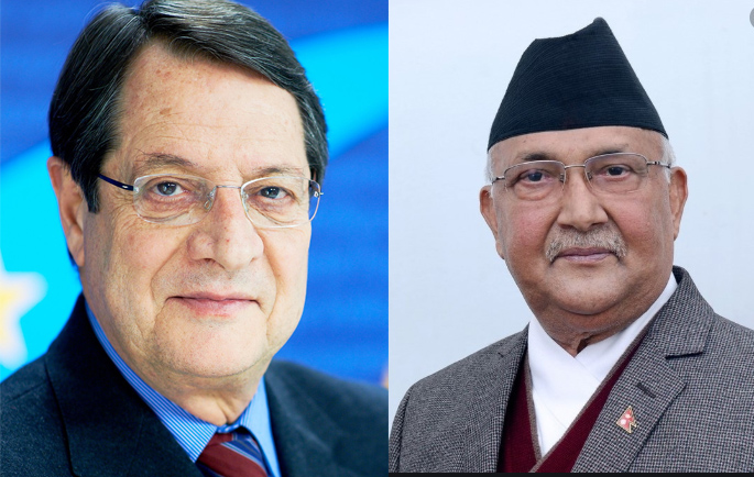 pm-oli-holds-telephone-talks-with-president-of-cyprus