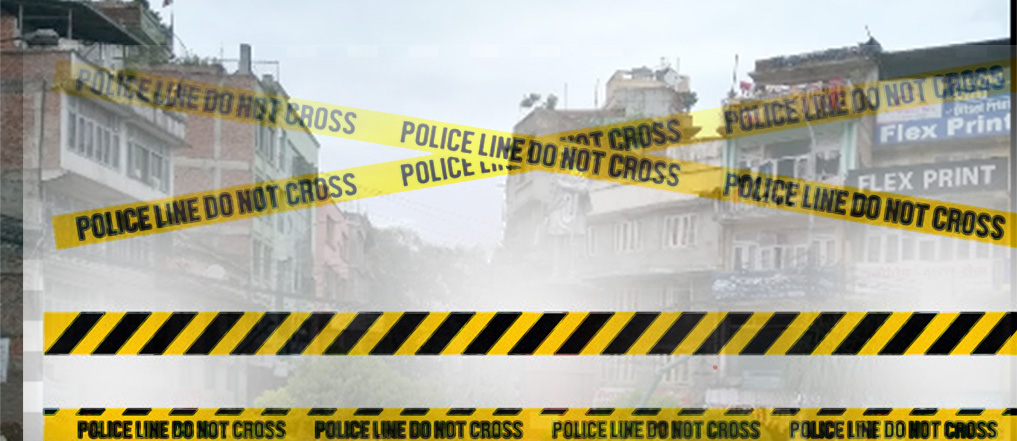 metropolitan-police-circle-kalimati-in-kathmandu-sealed-off-after-two-policemen-tested-covid-19-positive