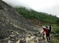 landslips-disrupt-traffic-along-bensisahar-chame-road-section