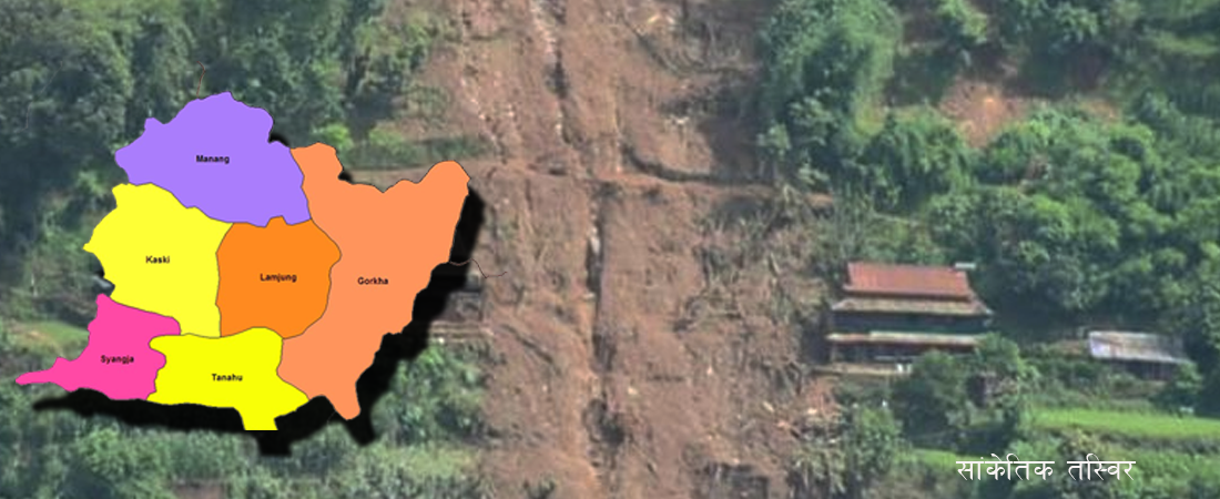 one-killed-three-go-missing-two-rescued-in-syangja-landslide