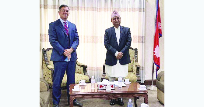 us-envoy-calls-on-dpm-pokharel-support-pledged