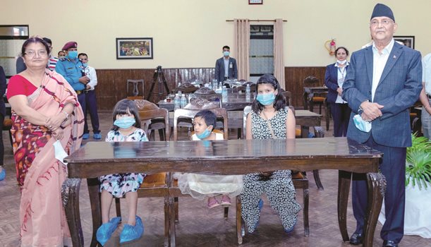 first-lady-shakya-takes-guardianship-of-three-girls