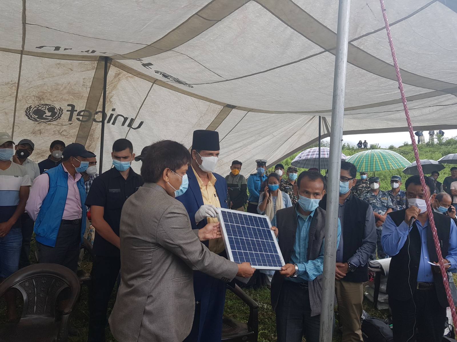 aepc-distributes-solar-home-system-to-lidi-landslide-victims