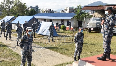 igp-khanal-boosts-morale-of-personnel-in-quarantine