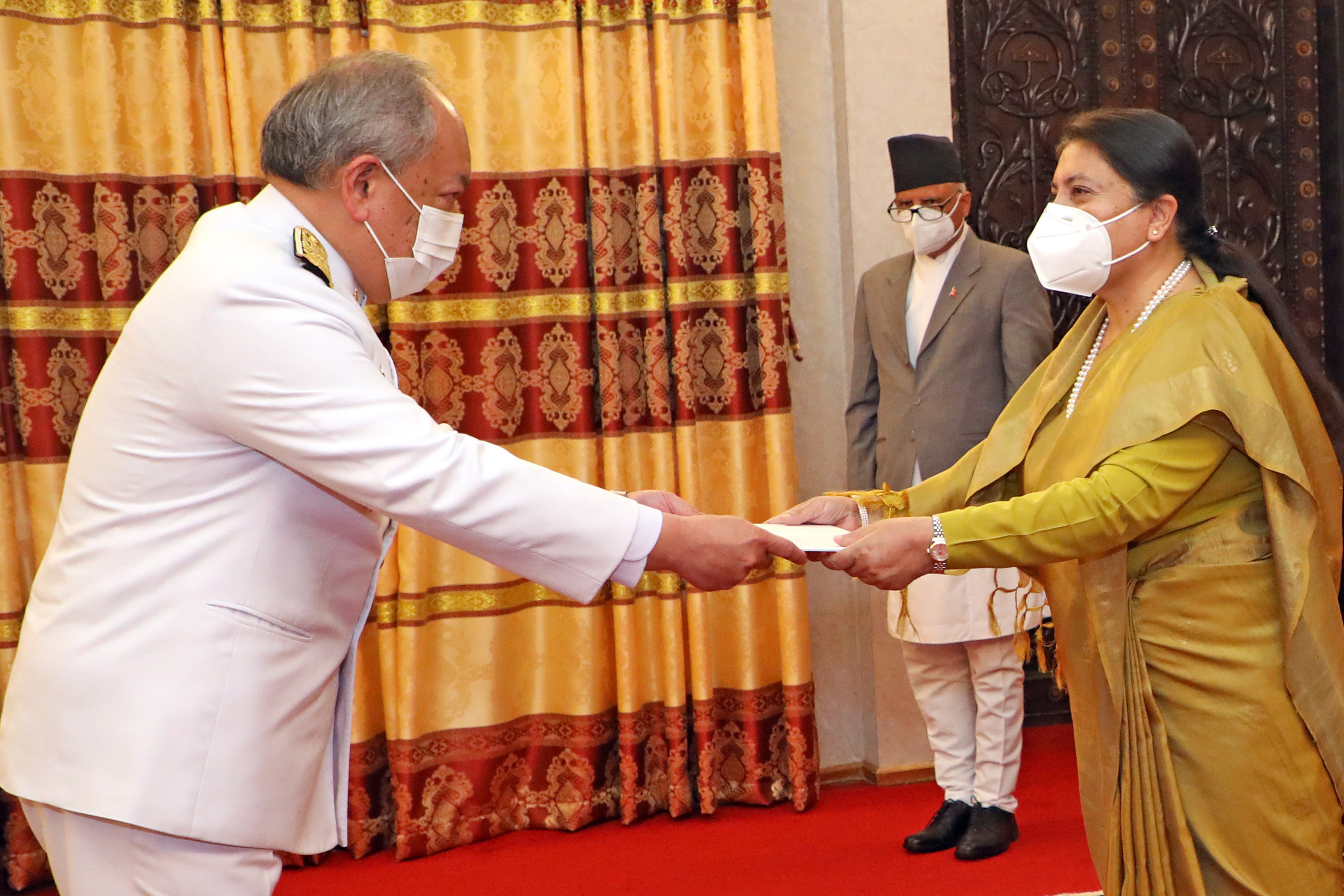 ambassadors-present-credentials-to-president-bhandari