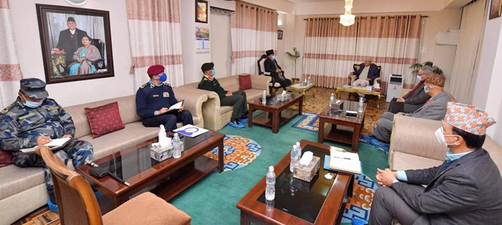 pm-oli-holds-meeting-with-chiefs-of-security-bodies