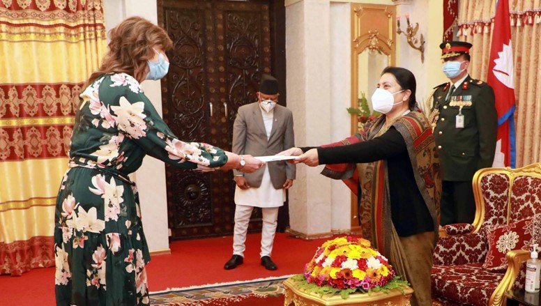 ambassadors-present-their-credentials-to-president-bhandari