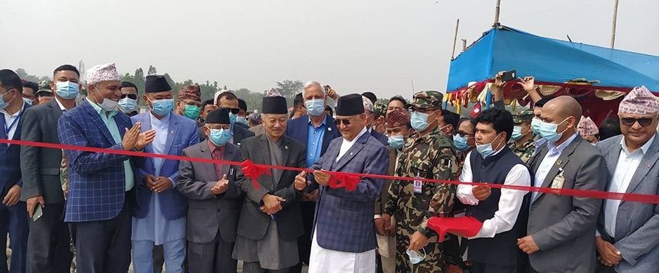 prime-minister-inaugurates-bridge-at-kamal-river-jhapa