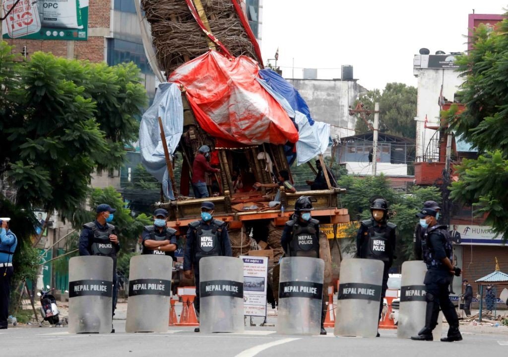 idol-of-rato-machhindranath-placed-on-chariot-jatra-to-begin-on-saturday