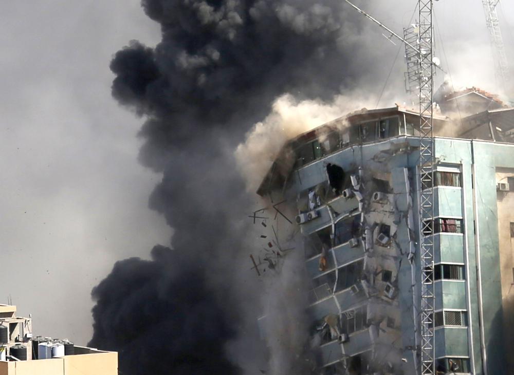 shocking-and-horrifying-israel-destroys-ap-office-in-gaza