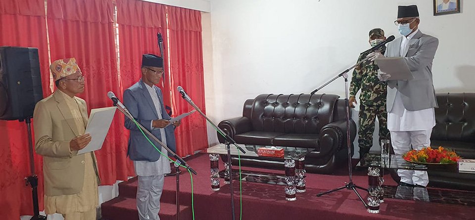 two-newly-appointed-ministers-in-karnali-province-administered-oath-of-office