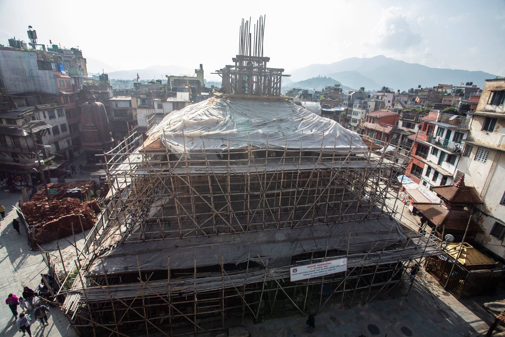 kasthamandap-reconstruction-to-miss-mid-july-deadline-as-lockdown-hampers-reconstruction-works