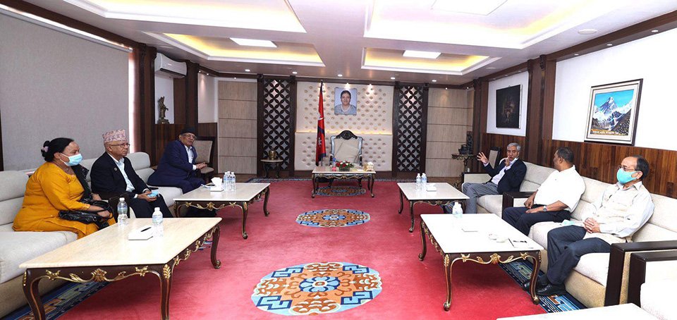 leaders-of-ruling-coalition-meet-at-baluwatar