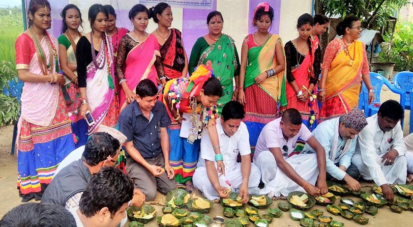 tharu-community-celebrating-atwari-festival