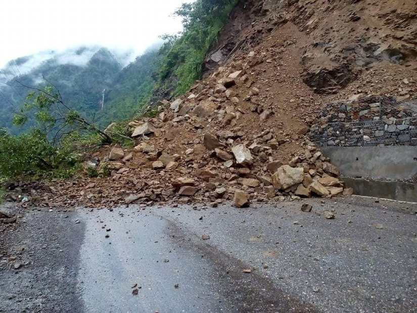 prithvi-highway-disrupted-after-landslide