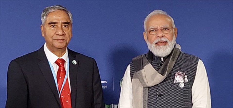 pm-deuba-and-indian-pm-modi-hold-meeting-in-glasgow