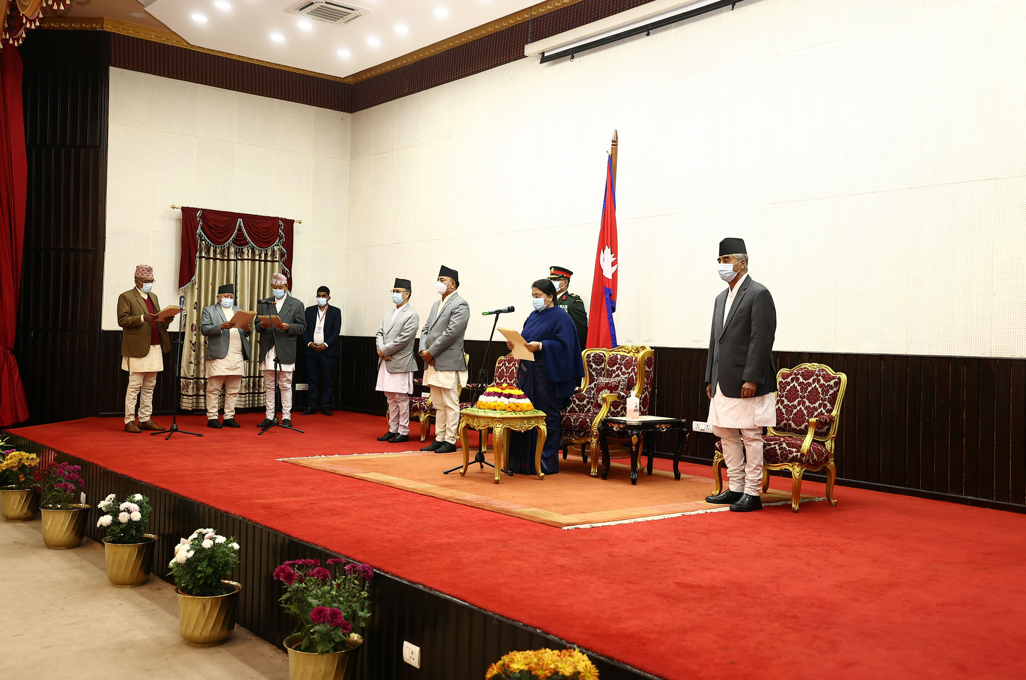 president-bhandari-administers-oath-of-office-and-secrecy-to-chiefs-of-three-provinces