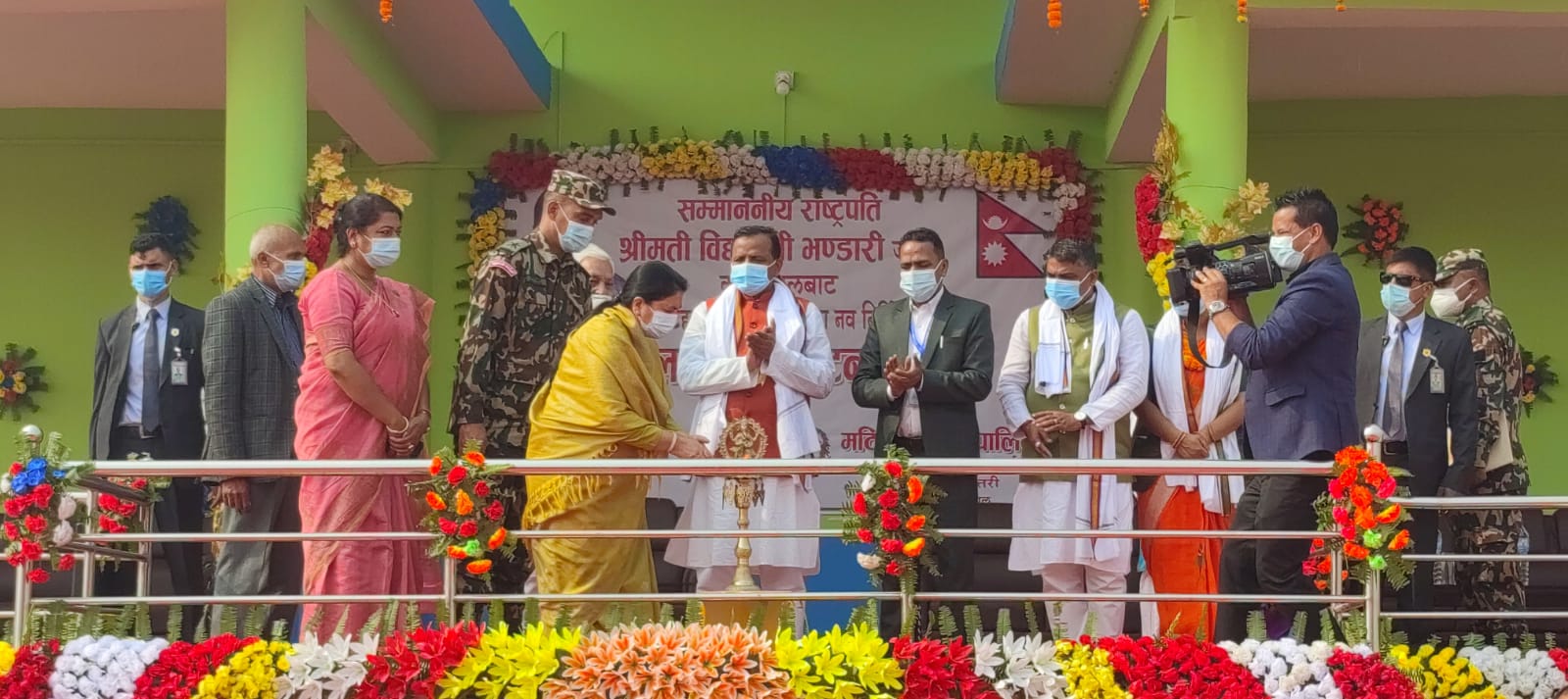 president-bhandari-offers-worship-at-jaleshwor-mahadev-temple