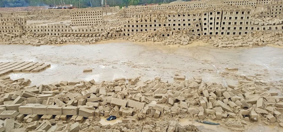 winter-rain-damages-raw-bricks-worth-over-rs-10-million-in-chitwan