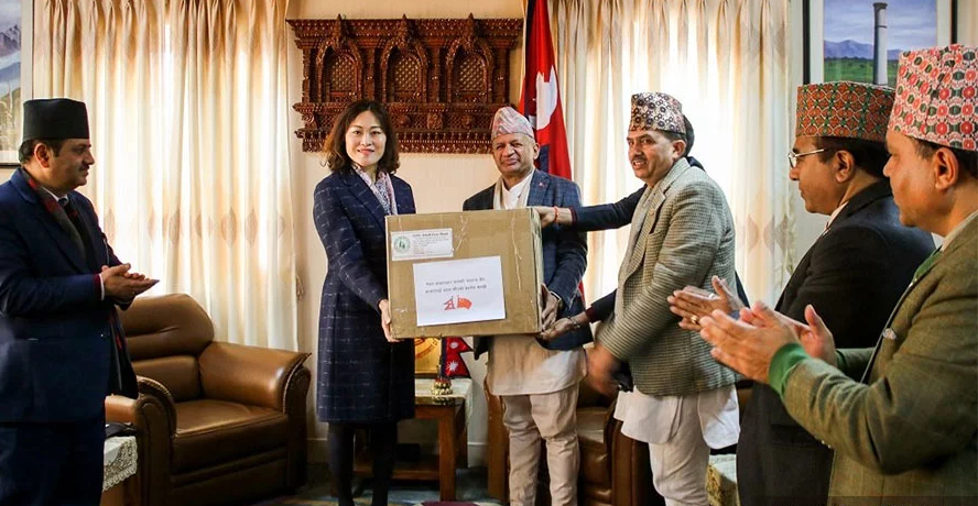 nepal-donates-100-thousand-units-of-protective-masks-to-china