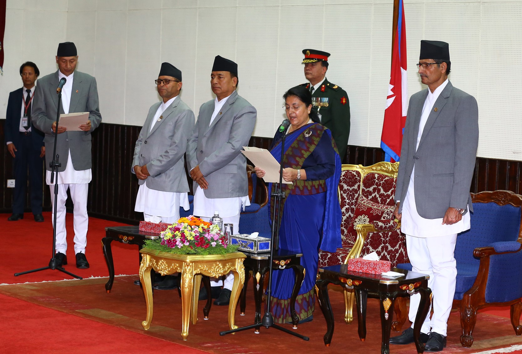 newly-appointed-minister-khatiwada-takes-oath-of-office