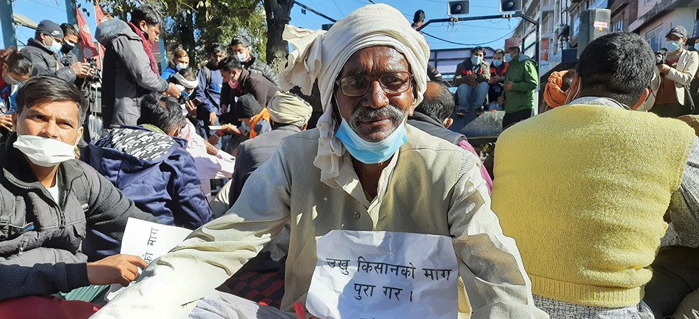 sugarcane-farmers-continue-their-sit-in-protest-in-kathmandu