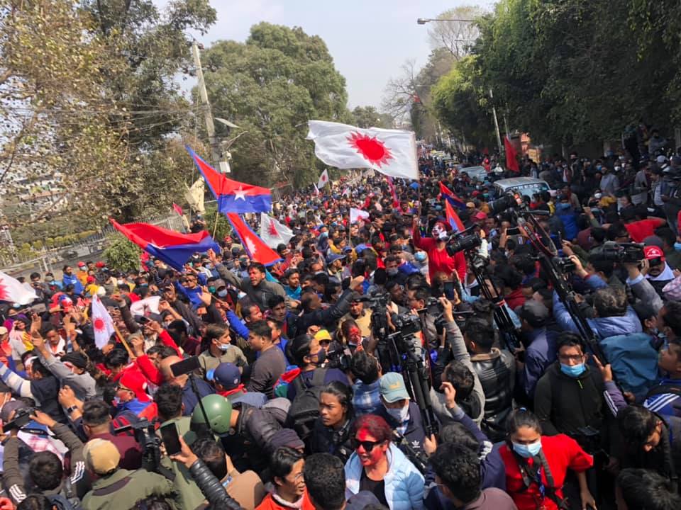ncp-prachanda-nepal-faction-organises-celebration-rally