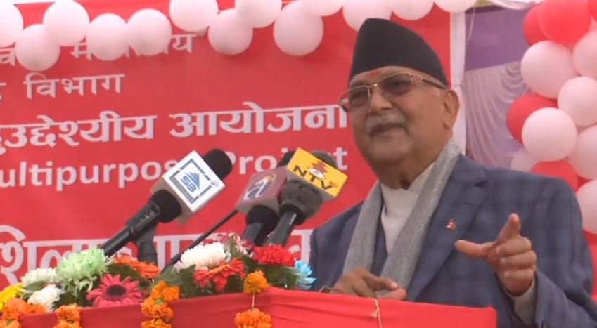 pm-oli-lays-foundation-stone-of-sunkoshi-marin-diversion-project-province-2-to-be-a-province-of-gardens