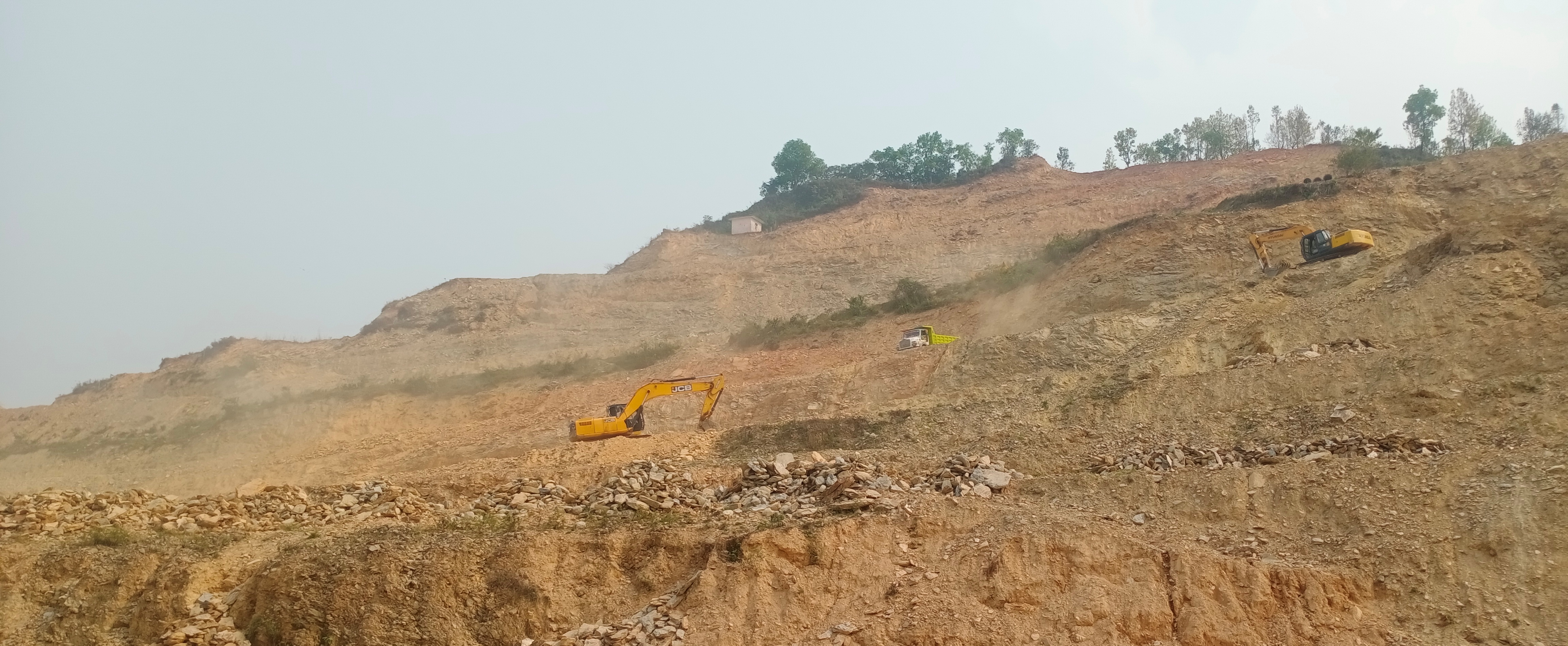 work-to-demolish-rithepani-hill-begins-to-ease-for-aircraft-to-land-take-off