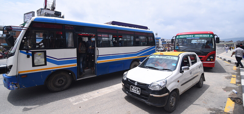 public-vehicles-begin-to-ply-kathmandu-valley-roads-photo-feature
