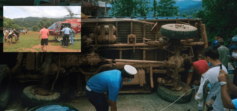 20-injured-four-critically-in-dhading-truck-accident