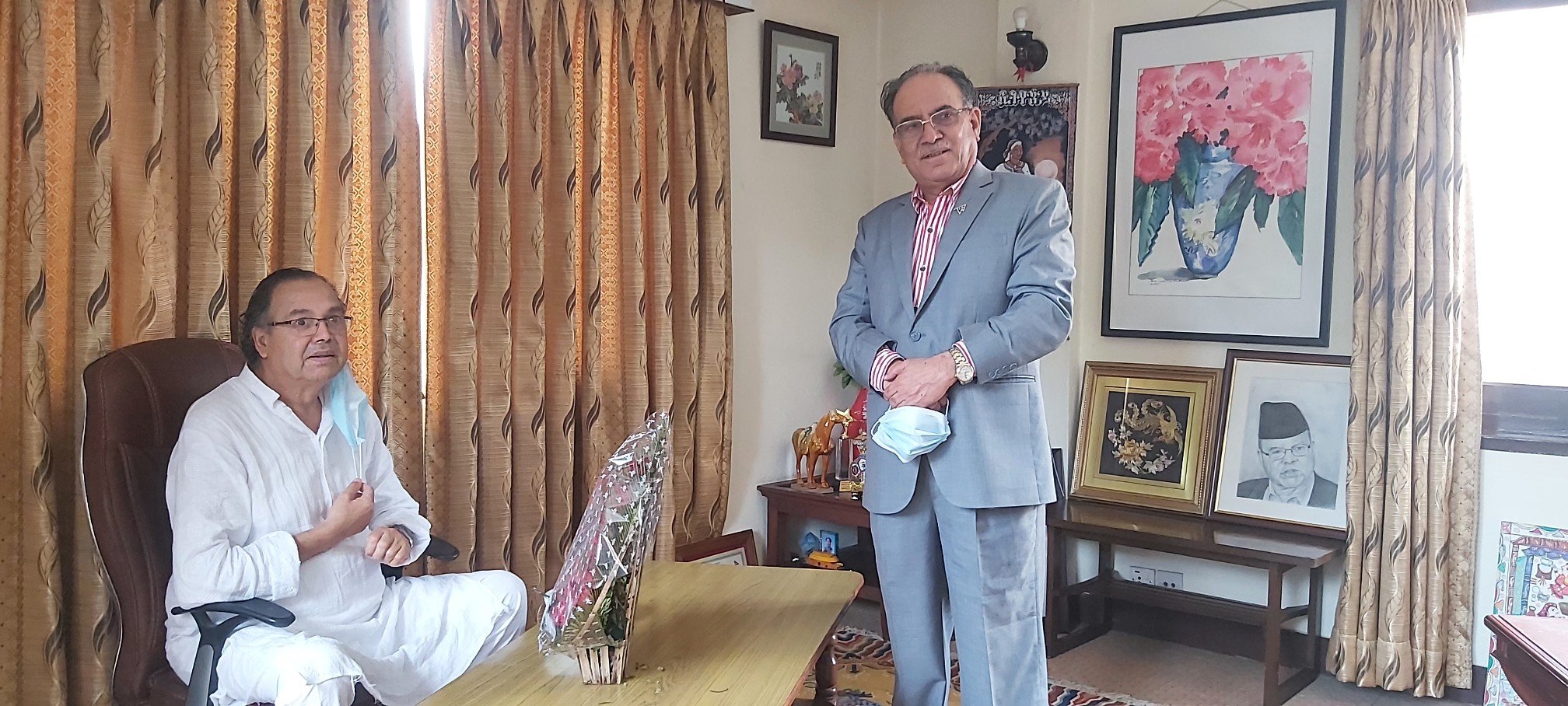 dahal-meets-khanal-with-get-well-soon-wishes