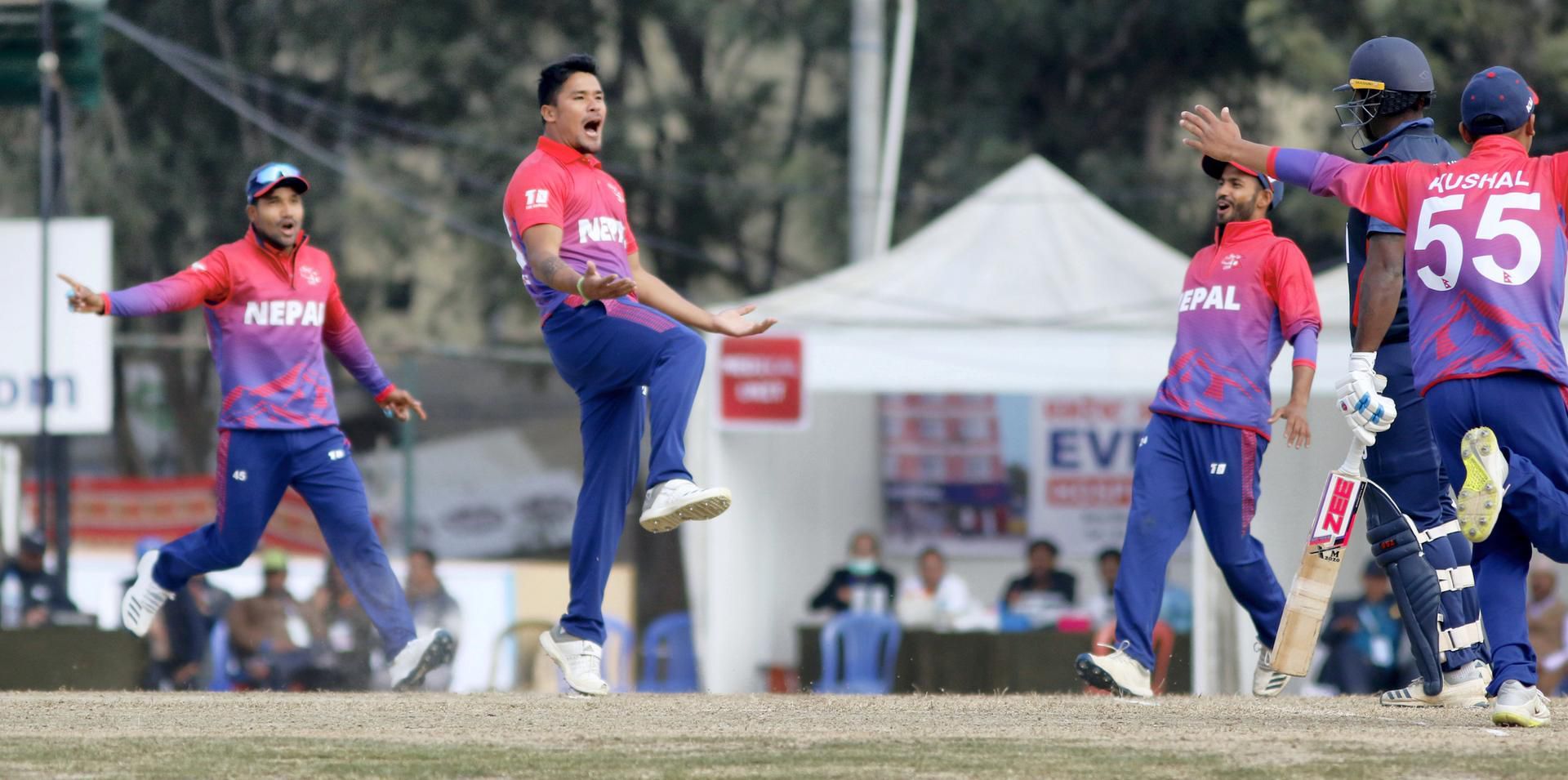 nepali-cricket-team-returns-home