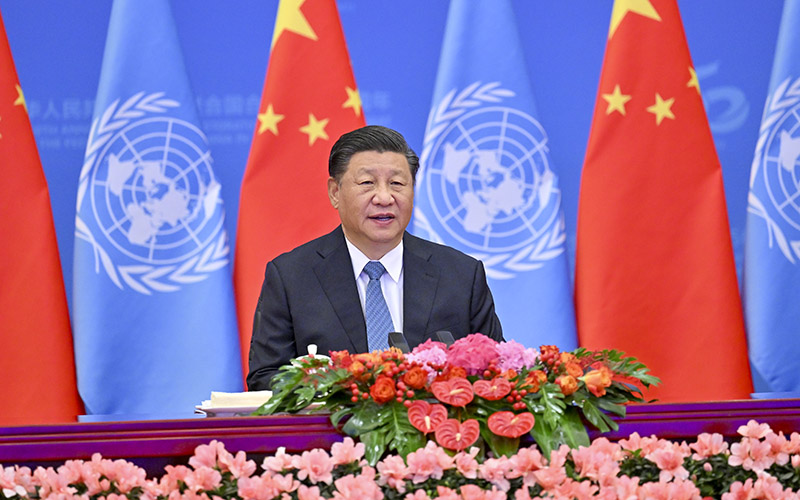 xi-reaffirms-chinas-commitment-to-peace-and-cooperation-urges-upholding-un-authority