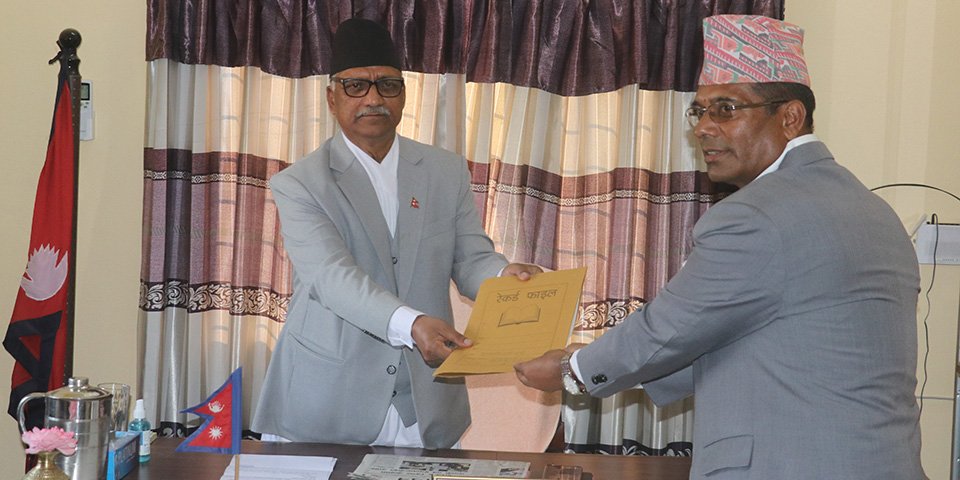 jivan-bahadur-shahi-of-nepali-congress-submits-claim-for-karnali-province-chief-minister