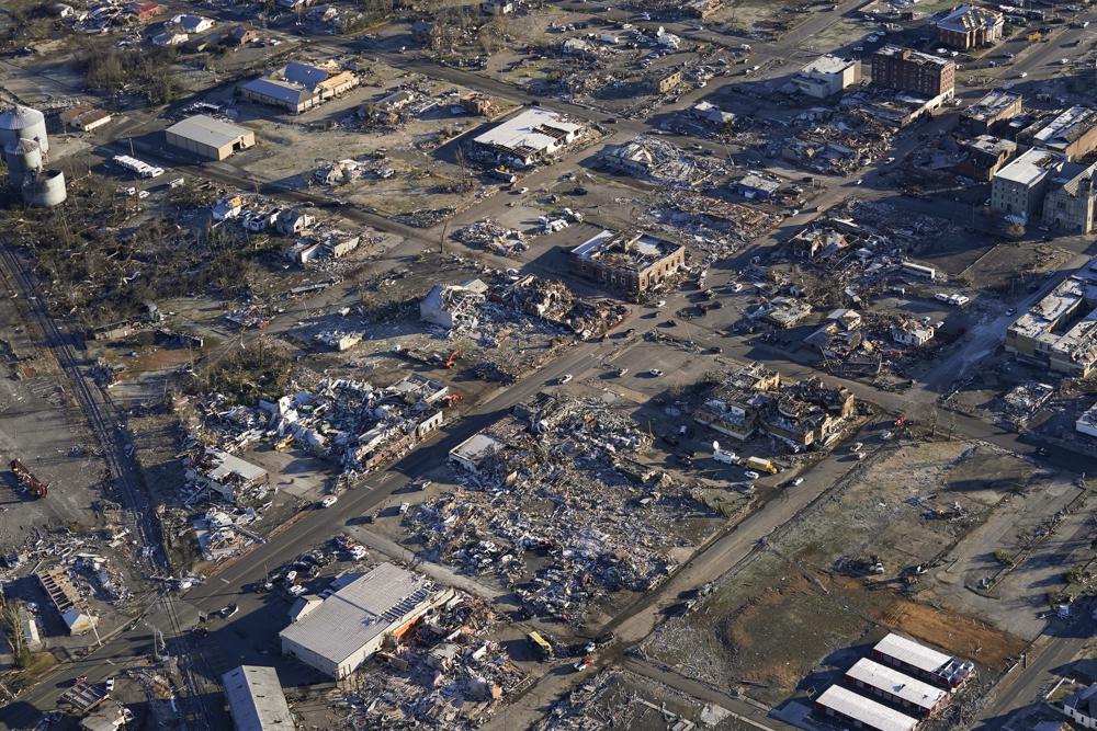 Kentucky tornado toll in dozens; less than feared at factory