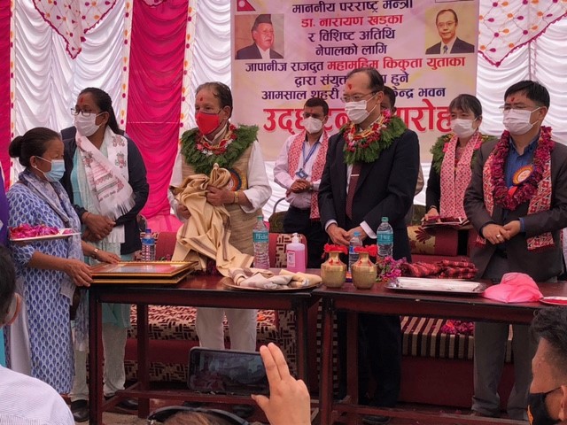 japan-hands-over-a-new-health-center-at-chaudandigadi-in-udayapur