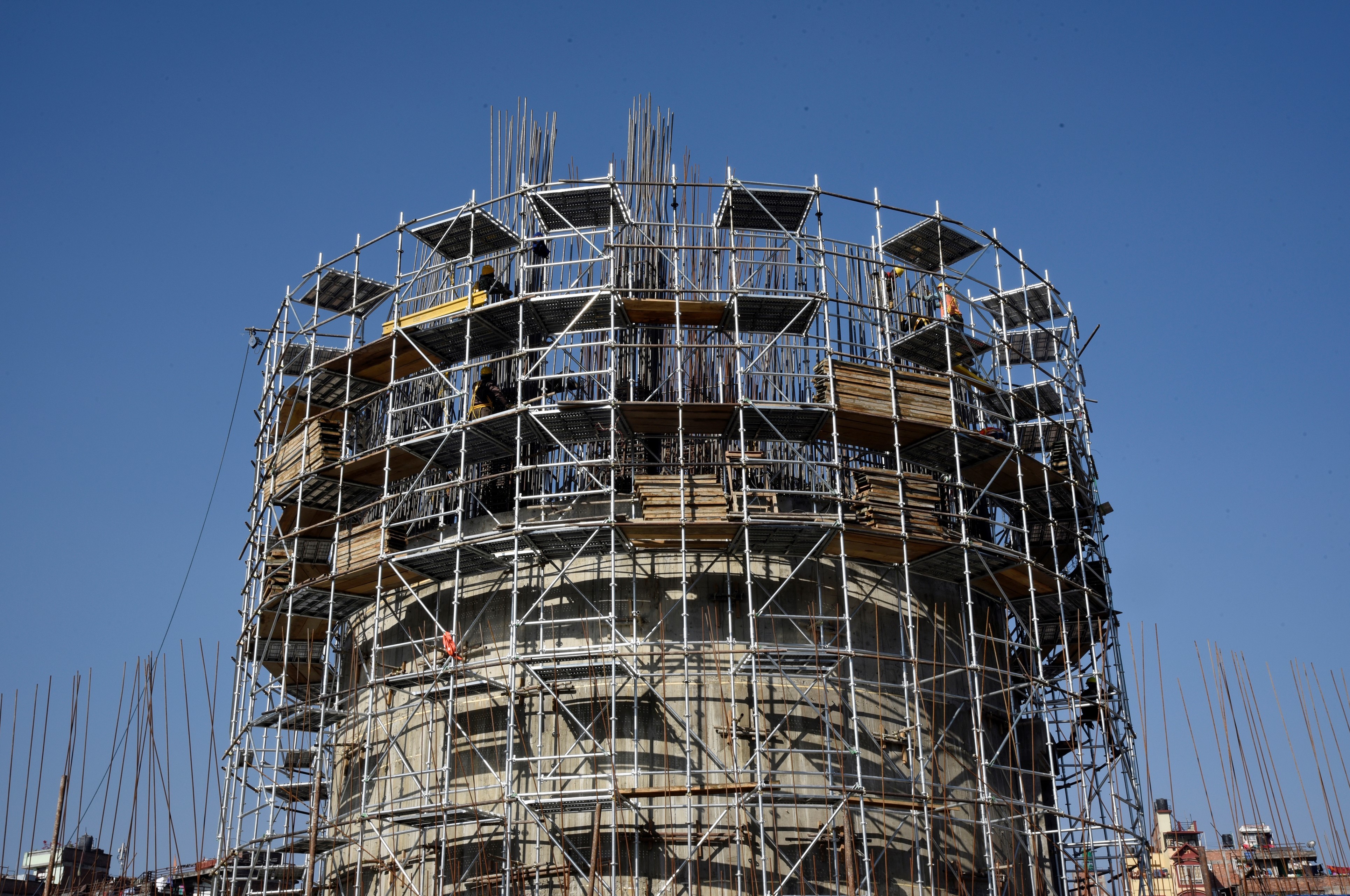 dharahara-construction