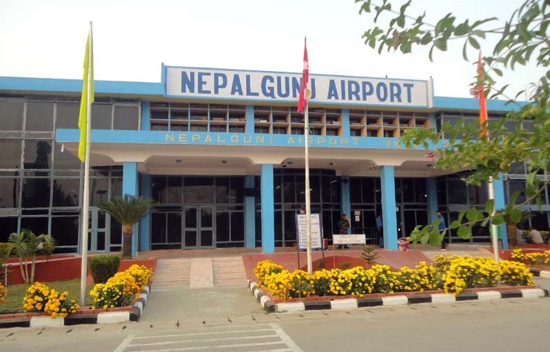 boar-bumps-into-buddha-air-plane-in-nepalgunj-airport